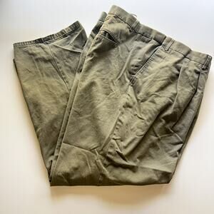 King Size Premium Mens Pleated Pants Grey RN 102840 Sz 60/38